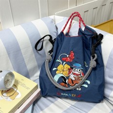 High-end, eco-friendly and exquisitely embroidered nylon shopping bag